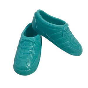 Barbie Tennis Shoes Turquoise Doll Sneakers Vintage
